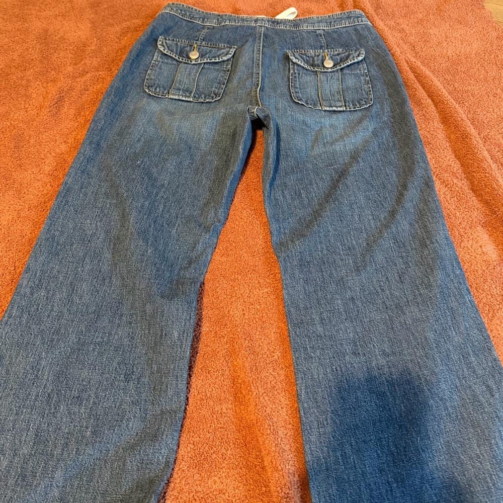 Y2K Old Navy Women's Straight Leg Blue Jeans